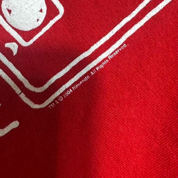 Vintage Y2K "Back In The Day" Nintendo Tee Mens Large Red White Funny Joke Shirt - Picture 4 of 6